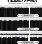 Deconovo Back Tab and Rod Pocket Blackout Curtains -, Thermal Insulated - Image 2