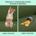 Reversible Loveseat Sofa Covers Couch Cover Furniture Protector - Image 5