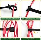 212 PCS Reusable Cable Ties, Adjustable Cable Organizer, Hook-Loop Cable Management - 8 Inch