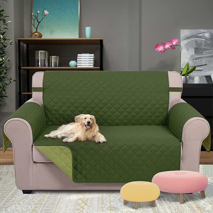 U-NICE HOME Loveseat Sofa Cover Reversible Couch Covers - Image 2