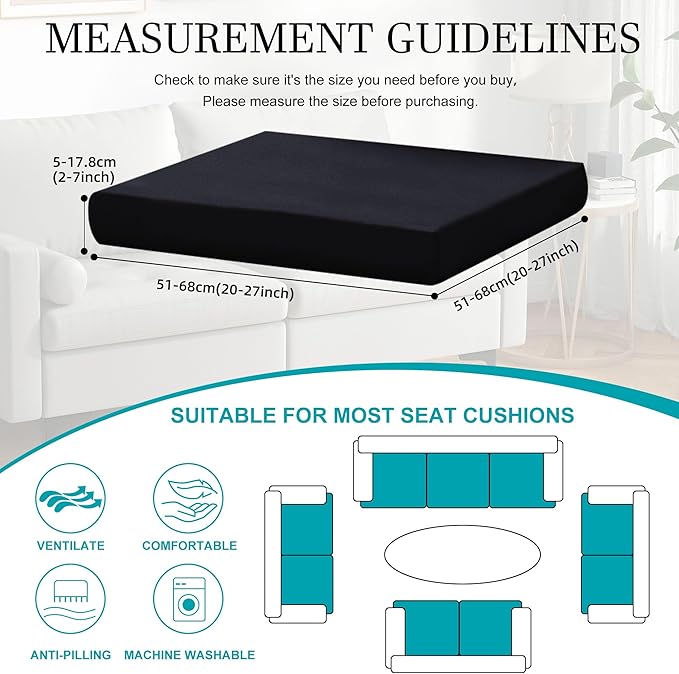 14 Pcs Stretch Patio Cushion Covers, Outdoor Couch Covers Replacement, Outdoor - Image 2