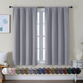 Simplebrand Ava Silver Grey Short Blackout Curtains by Simplebrand