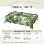Palm Tropical Leaves Table Cloths Decorative for Dining Room, Palm Leaves Washable Tablecloth for Home, Restaurant, Outdoor Party Table Cover 54x72 Inch