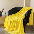 JIAHANNHA Yellow Throw Blanket Fleece Blanket Throw Size, Super Soft Cozy Plush by JIAHANNHA