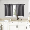 NICETOWN Short Curtains, Home Decoration Thermal Insulated Rod Pocket Blackout by NICETOWN