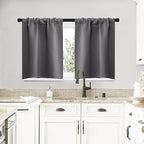 NICETOWN Short Curtains, Home Decoration Thermal Insulated Rod Pocket Blackout by NICETOWN