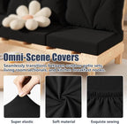 8Pcs Stretch Patio Cushion Covers, Outdoor Couch & Sofa Replacement Slipcovers - Image 4