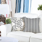 YCOLL Pillow Covers 16x16 Set of 4, Modern Sofa Throw Pillow Cover, Decorative - Image 3