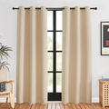 NICETOWN Room Darkening Draperies Window Curtain Panels, Biscotti Beige by NICETOWN