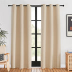 NICETOWN Room Darkening Draperies Window Curtain Panels, Biscotti Beige by NICETOWN