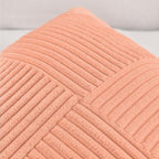 Fancy Homi 2 Packs Peach Samll Decorative Throw Pillow Covers 12x12 Inch - Image 3