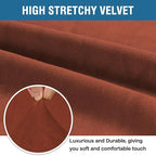 H.VERSAILTEX Stretch Velvet Sofa Covers Large Couch Covers Sofa Slipcovers - Image 3