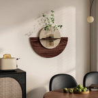 3D Round Wall Art for Dining Room, Modern Textured Circular Wall Decor