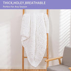 Bigacogo Chunky Knit Throw Blanket - Image 6