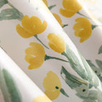 GLORY SEASON Machine Washable Flowers and Leaves Printed Tablecloth Oblong Table Cover for Outdoor Indoor Dining Parties Dining Patio Kitchen Decor RectangleTable Cloth