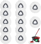 10Pack Spin Mop Replacement Heads,100% Microfiber,Household Floor Cleaning
