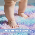 Shag Area Rug for Bedroom 4x6, Fluffy Area Rugs for Living Room, Soft Fuzzy Rug - Image 2