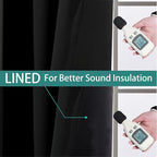 Yakamok 100% Blackout Lined Pair Curtains - Image 4