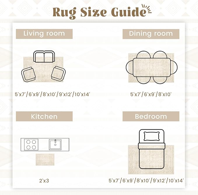 Washable Area Rug 5x7: Moroccan Rug - Image 8