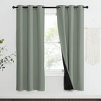 NICETOWN 100% Blackout Window Curtain Panels, Heat and Full Light Blocking by NICETOWN