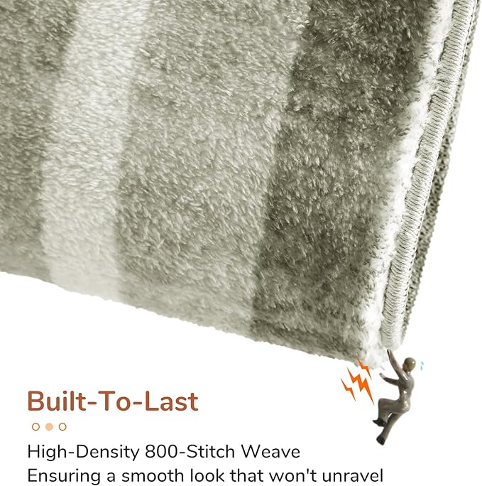 OPPODREAM Border Soft Area Rugs 8x10, Washable Brown Rug - Image 5