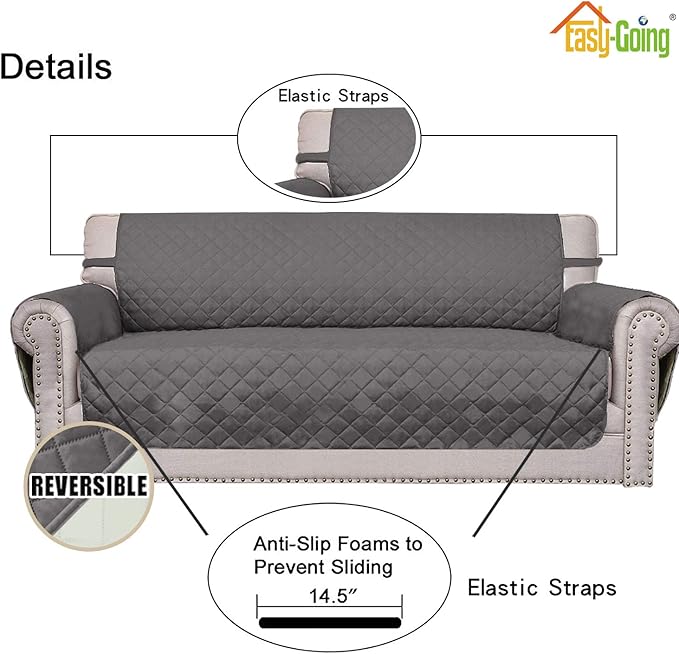 Easy-Going Reversible Oversized Couch Cover - Image 3