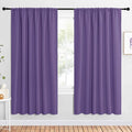 NICETOWN Bedroom Window Curtain Panels, Lilac Purple, 2 Panels, 62 in x 72 in by NICETOWN