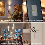 Leviton Decora Smart Dimmer Switch, Wi-Fi, D36HD-1RW, White