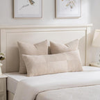 Fancy Homi 2 Packs Tan Decorative Throw Pillow Covers 20x20 Inch - Image 5