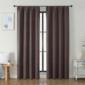 Simplebrand Ava Chocolate Blackout Curtains by Simplebrand