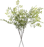 Melorca&Guilla Artificial Plants,2PCS 43.3" Green Nandina Faux Branches for Vase,Artificial Plants for Shop Garden Office Home Décor