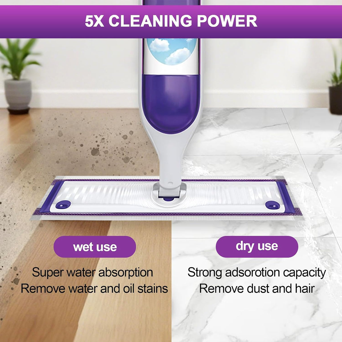 20 Count Disposable Mop Pad Refills for Swiffer Power Mop