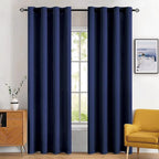 MIULEE Blackout Room Darkening Curtains Thermal Insulated Drapes Solid Window by MIULEE
