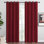 NICETOWN Christmas Burgundy Blackout Curtains Grommet by NICETOWN