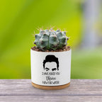 I Have Asked You Thrice Now for Water Ceramic Succulent Planter Pot with Drainage,Funny Plants Pots Gifts,for Women Mom Plant Lovers Gifts,3.5 inch(Plant Not Included)