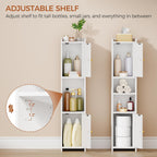 ANWBROAD Slim Bathroom Storage Cabinet with 2 Doors and Adjustable Shelf