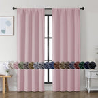 Simplebrand Ava Blush Blackout Curtains by Simplebrand