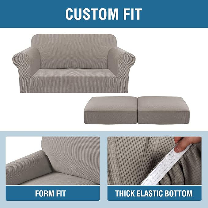 H.VERSAILTEX 3 Piece Stretch Sofa Covers - Image 4