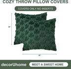 decorUhome St. Patrick’s Day Shamrock Green Pillow Covers 18x18 Inch Set of 2 - Image 8