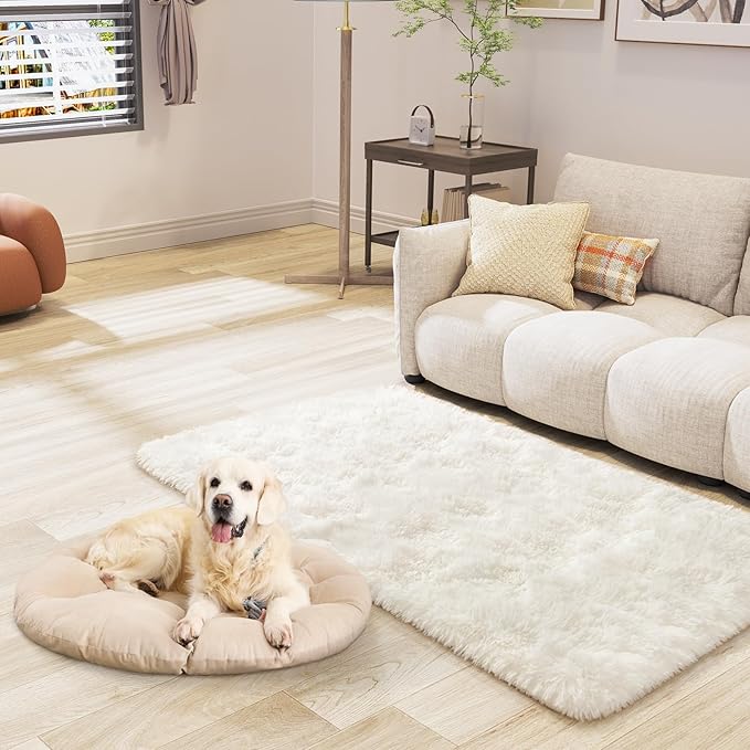 LOCHAS Ultra Soft Indoor Modern Area Rugs 2' x 4', Fluffy Living Room Carpets - Image 4