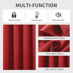 Joydeco Blackout Curtains 95 inch Long 2 Panels Set, Thermal Insulated Long - Image 3