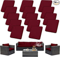 Outdoor Cushion Covers Set, Replacement by SUKAIKEQA