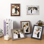Fixwal 5x7 Picture Frames Set of 5 with Tempered Glass, MDF, Multicolor