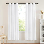 NICETOWN White Sheer Curtains 72 inches Long by NICETOWN