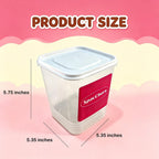 Dry Food Storage Containers, 2.7L /95 oz Plastic Food Storage Containers for Kitchen and Pantry Organization for Cereal, Berries, Baking Supplies,Flour and Sugar,BPA Free,Reusable Container