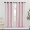 NICETOWN Blush Pink Linen Curtains by NICETOWN