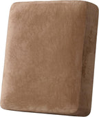 H.VERSAILTEX Velvet Stretch Couch Cushion Cover Plush Cushion Slipcover by HVERSAILTEX