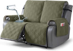 TAOCOCO 100% Waterproof Loveseat Recliner Covers 2 Seater, Split Loveseat Covers by TAOCOCO