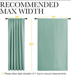 NICETOWN 2 Panels Blackout Curtains, Rod Pocket Thermal Insulated Drapess - Image 4