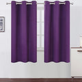 LEMOMO Purple Blackout Curtains/42 x 63 Inch/Set of Two Panels Grommet Bedroom by Lemomo